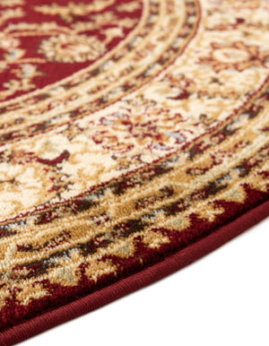 Red 7' 10 x 7' 10 Voyage Round Area Rug