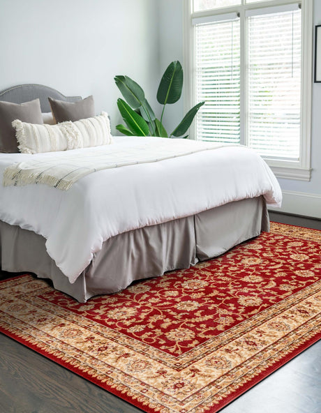 Red 10' x 13' 1 Voyage Rectangle Area Rug Persian Inspired Classic Traditional Design Durable Carpet Mat for Home Interior Design for Sale at Rug Engine