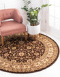 Brown 8' x 8' Voyage Round Rug