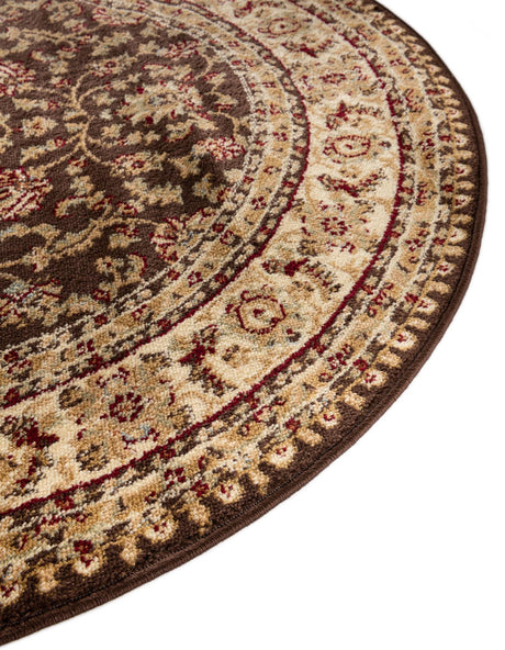 Brown 13' 1 x 13' 1 Voyage Round Area Rug