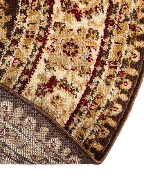 Brown 13' 1 x 13' 1 Voyage Round Area Rug