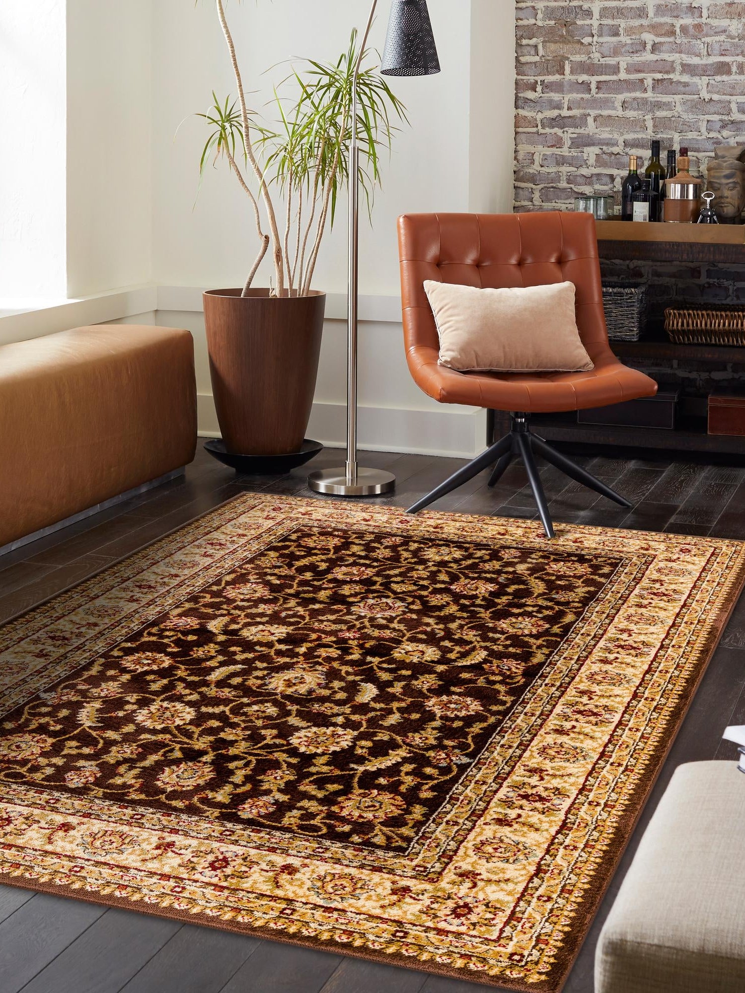 Brown 7' 10 x 11' Voyage Rectangle Area Rug