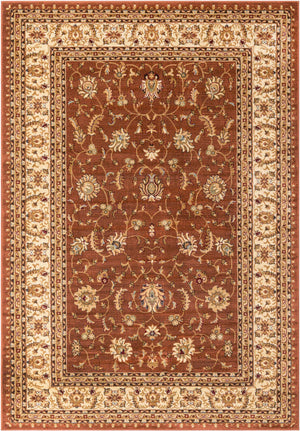 Brick Red Light Rose 7' 1 x 10' Voyage Rectangle Area Rug