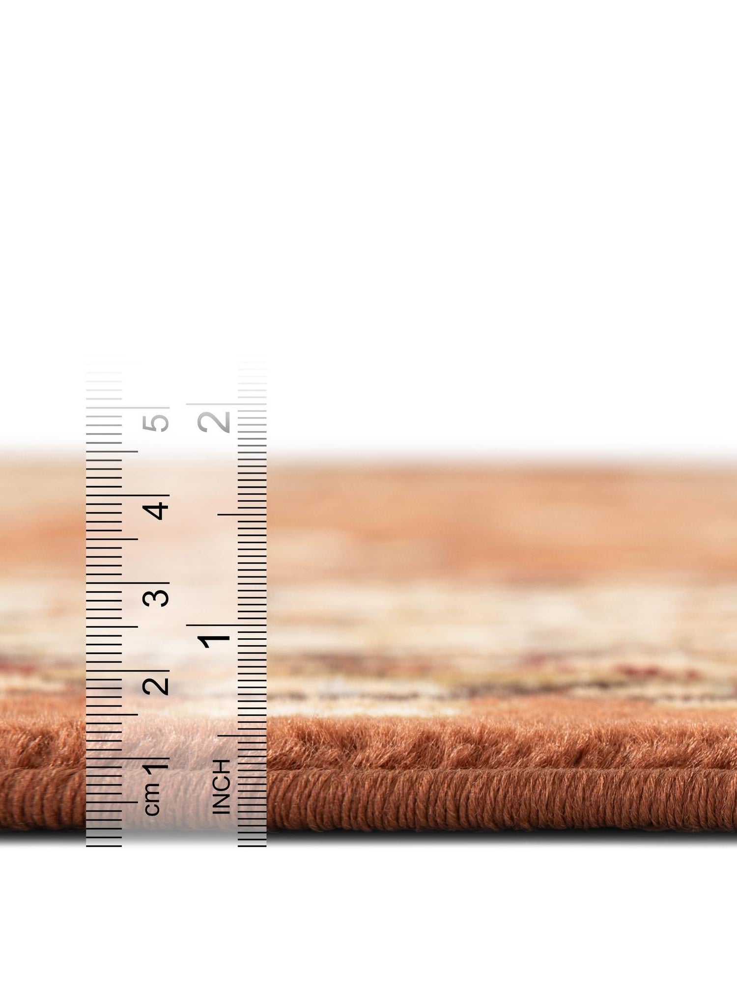 Brick Red Light Rose 7' 10 x 7' 10 Voyage Round Area Rug