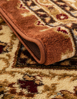 Brick Red Light Rose 6' 1 x 6' 1 Voyage Round Rug