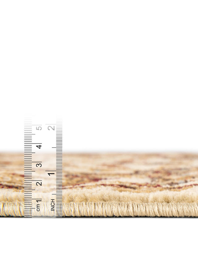 Cream 6' 1 x 6' 1 Voyage Round Rug
