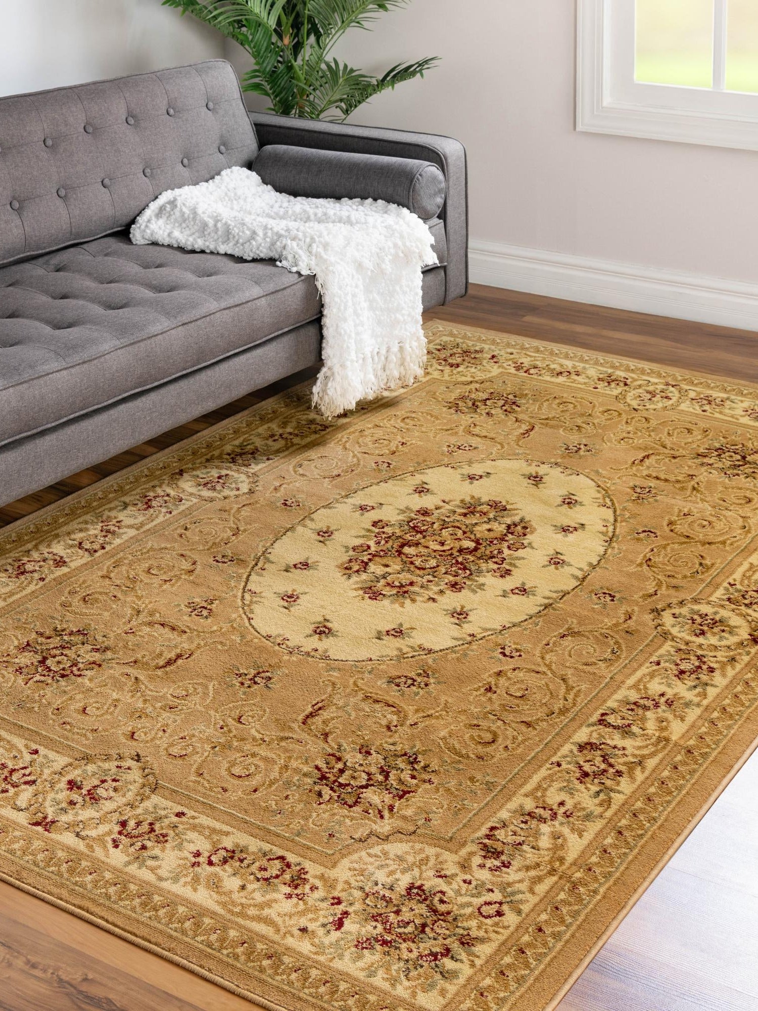 Tan 3' 3 x 5' 3 Versailles Rectangle Area Rug