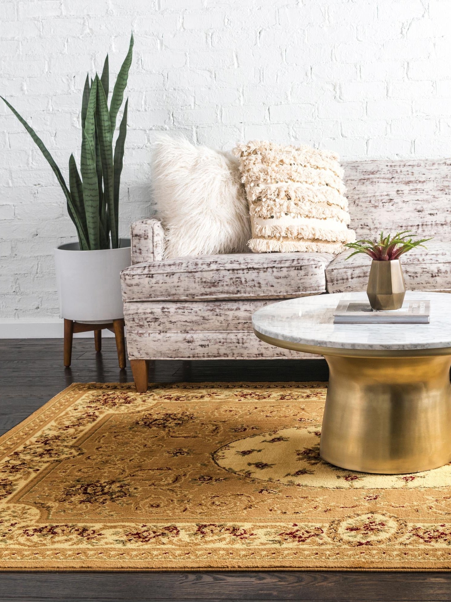 Tan 3' 3 x 5' 3 Versailles Rectangle Area Rug