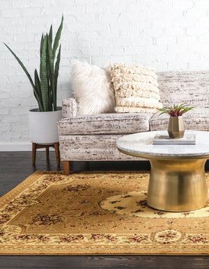 Tan 3' 3 x 5' 3 Versailles Rectangle Area Rug