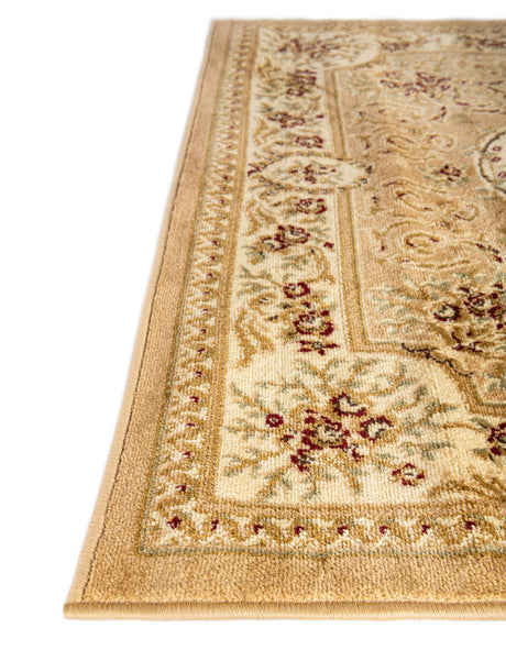 Tan 10' 6 x 16' 5 Versailles Rectangle Area Rug Classic Traditional Motif Indoor Carpet for Hallways, Dining Rooms, Bedrooms, Living Room, Office for Sale at Rug Engine