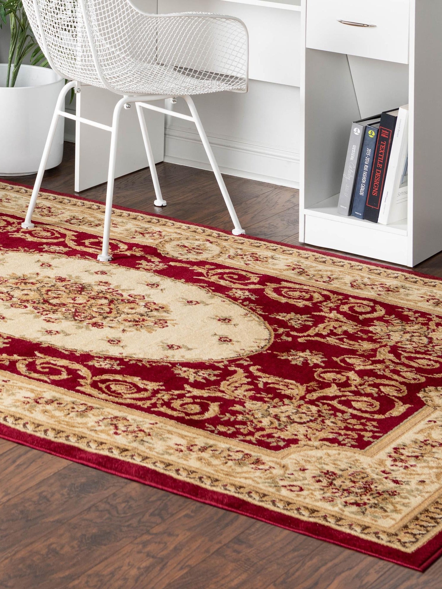 Red 2' 2 x 3' 1 Versailles Rectangle Area Rug