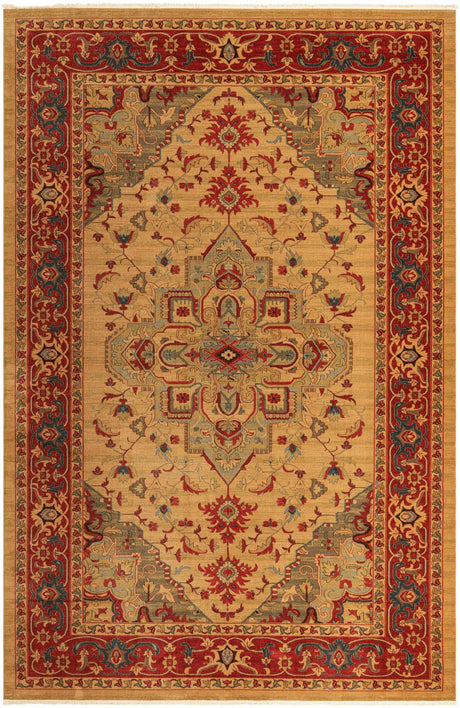 Tan 10' 6 x 16' 5 Sahand Rectangle Area Rug Affordable Easy Clean Traditional Design Durable Carpet for Home Interior Design Living Room Dining Office for Sale at Rug Engine