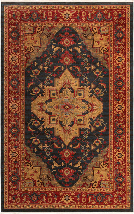 Navy Blue 10' 6 x 16' 5 Sahand Rectangle Area Rug Affordable Easy Clean Traditional Design Durable Carpet for Home Interior Design Living Room Dining Office for Sale at Rug Engine