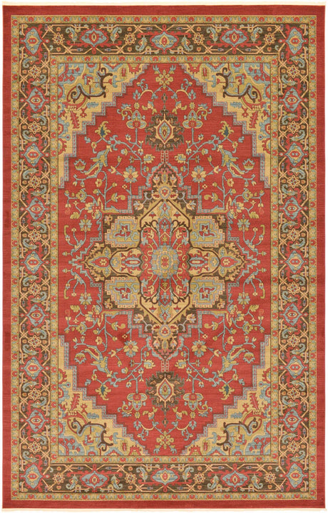 Red 10' 6 x 16' 5 Sahand Rectangle Area Rug Affordable Easy Clean Traditional Design Durable Carpet for Home Interior Design Living Room Dining Office for Sale at Rug Engine