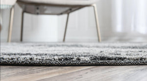 Dark Gray 4' 1 x 4' 1 Del Mar Round Area Rug 100% Polypropylene Easy Clean Stain Resistant Vivid Modern Carpet Mat for Home Decor Interior Designing for Sale at Rug Engine