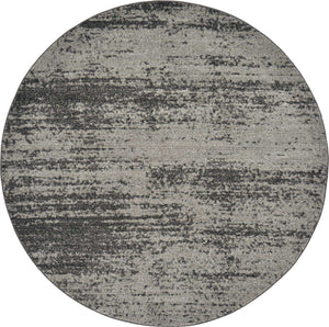Dark Gray 6' 1 x 6' 1 Del Mar Round Area Rug 100% Polypropylene Easy Clean Stain Resistant Vivid Modern Carpet Mat for Home Decor Interior Designing for Sale at Rug Engine