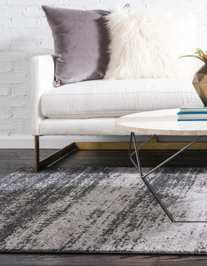 Dark Gray 6' 1 x 9' Del Mar Rectangle Area Rug 100% Polypropylene Easy Clean Stain Resistant Vivid Modern Carpet Mat for Home Decor Interior Designing for Sale at Rug Engine