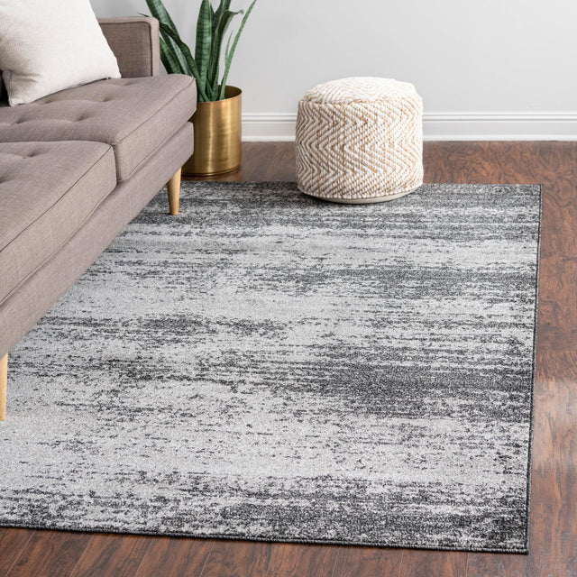 Dark Gray 4' 1 x 6' 1 Del Mar Rectangle Area Rug 100% Polypropylene Easy Clean Stain Resistant Vivid Modern Carpet Mat for Home Decor Interior Designing for Sale at Rug Engine