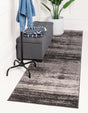 Dark Gray 2' 7 x 10' Del Mar Runner Area Rug 100% Polypropylene Easy Clean Stain Resistant Vivid Modern Carpet Mat for Home Decor Interior Designing for Sale at Rug Engine