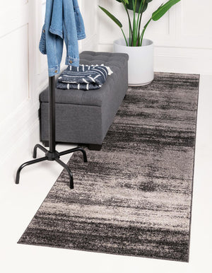 Dark Gray 2' x 6' 1 Del Mar Runner Area Rug 100% Polypropylene Easy Clean Stain Resistant Vivid Modern Carpet Mat for Home Decor Interior Designing for Sale at Rug Engine