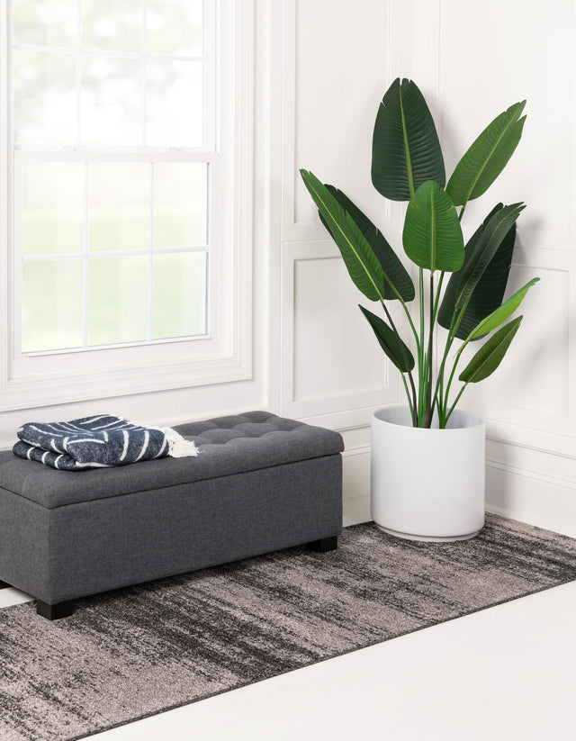 Dark Gray 2' x 8' Del Mar Runner Area Rug 100% Polypropylene Easy Clean Stain Resistant Vivid Modern Carpet Mat for Home Decor Interior Designing for Sale at Rug Engine
