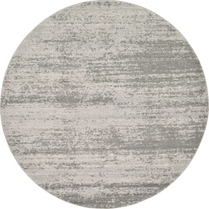 Gray 7' 10 x 7' 10 Del Mar Round Area Rug 100% Polypropylene Easy Clean Stain Resistant Vivid Modern Carpet Mat for Home Decor Interior Designing for Sale at Rug Engine