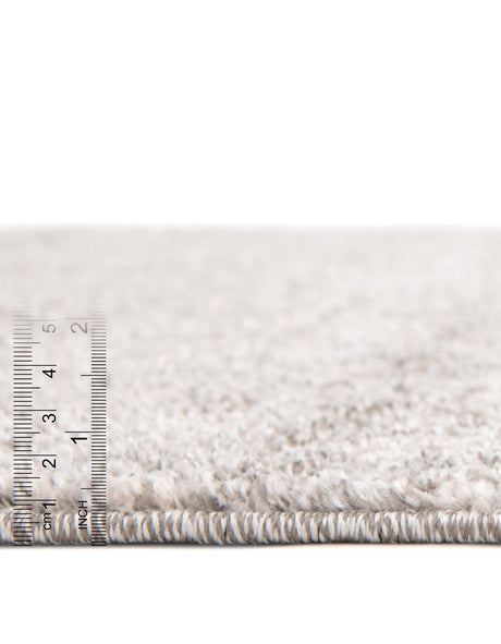 Gray 6' 1 x 6' 1 Del Mar Round Area Rug 100% Polypropylene Easy Clean Stain Resistant Vivid Modern Carpet Mat for Home Decor Interior Designing for Sale at Rug Engine