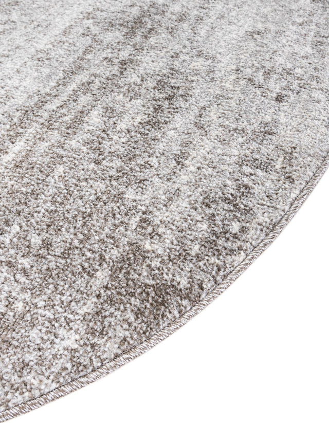 Gray 7' 10 x 7' 10 Del Mar Round Area Rug 100% Polypropylene Easy Clean Stain Resistant Vivid Modern Carpet Mat for Home Decor Interior Designing for Sale at Rug Engine