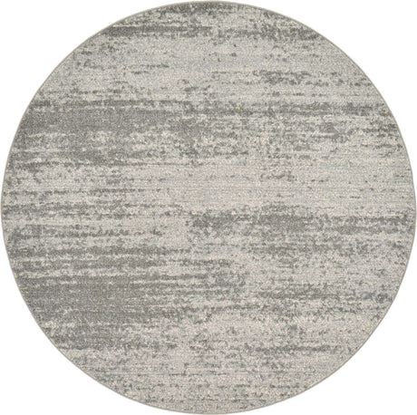 Gray 6' 1 x 6' 1 Del Mar Round Area Rug 100% Polypropylene Easy Clean Stain Resistant Vivid Modern Carpet Mat for Home Decor Interior Designing for Sale at Rug Engine