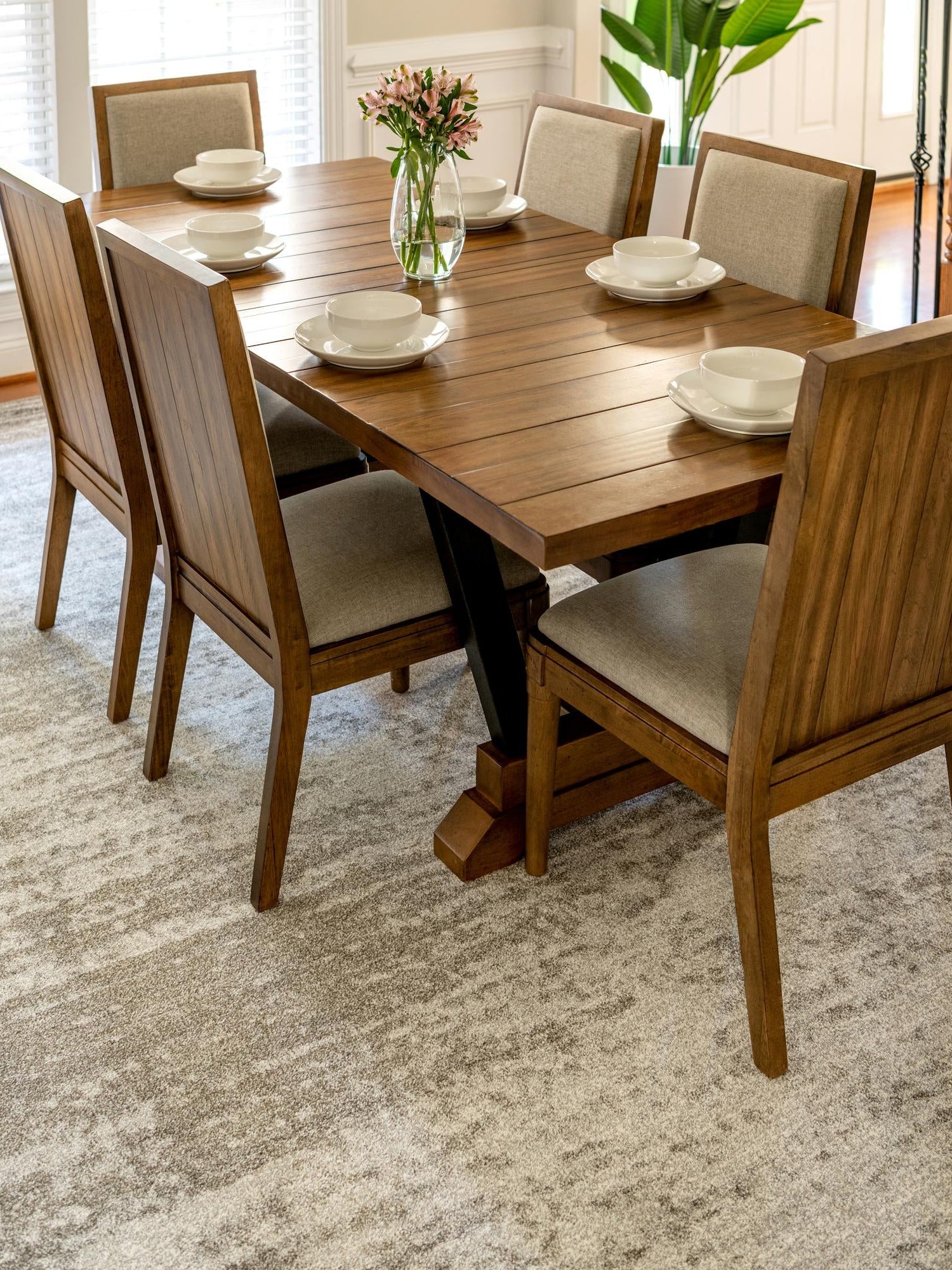 Gray 5' 3 x 8' Del Mar Rectangle Area Rug 100% Polypropylene Easy Clean Stain Resistant Vivid Modern Carpet Mat for Home Decor Interior Designing for Sale at Rug Engine