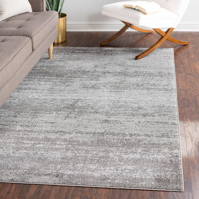 Gray 4' 1 x 6' 1 Del Mar Rectangle Area Rug 100% Polypropylene Easy Clean Stain Resistant Vivid Modern Carpet Mat for Home Decor Interior Designing for Sale at Rug Engine