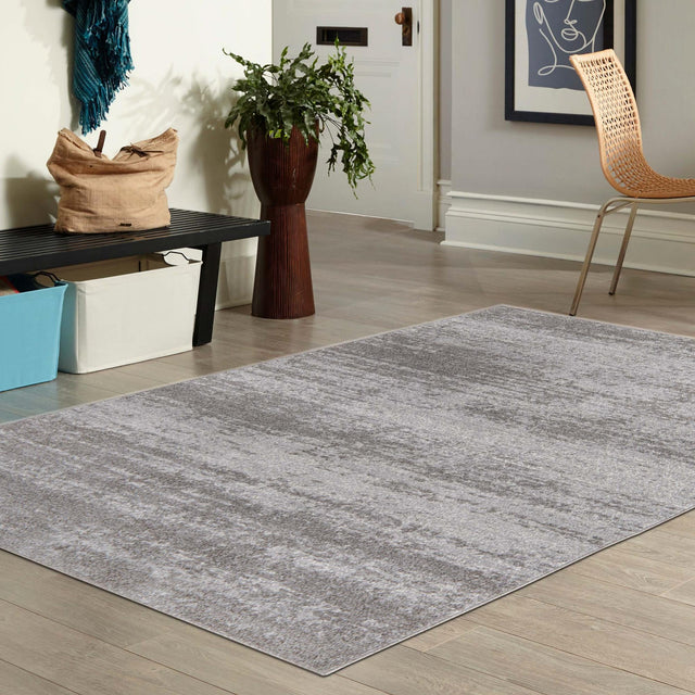 Gray 4' 1 x 6' 1 Del Mar Rectangle Area Rug 100% Polypropylene Easy Clean Stain Resistant Vivid Modern Carpet Mat for Home Decor Interior Designing for Sale at Rug Engine