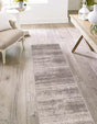 Gray 2' x 8' Del Mar Runner Area Rug 100% Polypropylene Easy Clean Stain Resistant Vivid Modern Carpet Mat for Home Decor Interior Designing for Sale at Rug Engine