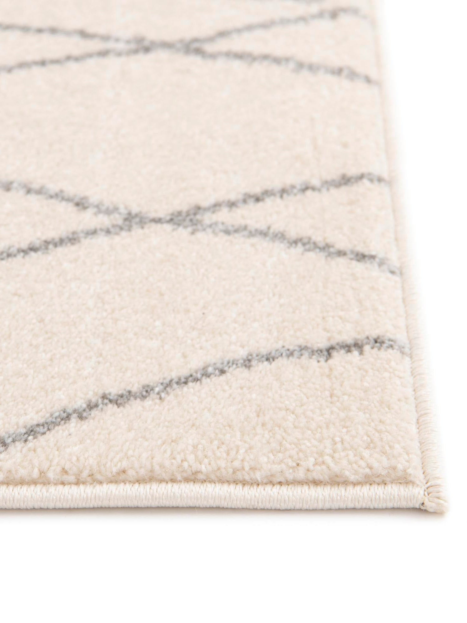 Ivory 3' 3 x 5' 3 Fez Rectangle Area Rug Geometric 100% Polypropylene Easy Clean Stain Resistant Carpet for Living, Dining, Office, Dorms for Sale at Rug Engine