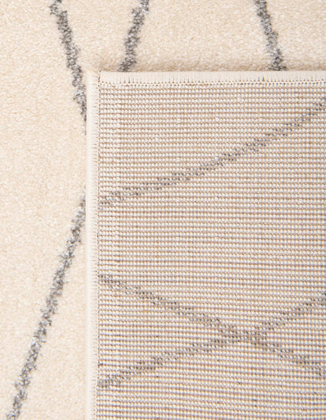 Ivory 2' x 3' 1 Fez Rectangle Area Rug Geometric 100% Polypropylene Easy Clean Stain Resistant Carpet for Living, Dining, Office, Dorms for Sale at Rug Engine