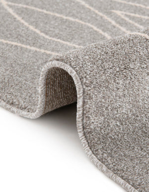 Gray 2' x 3' 1 Fez Rectangle Area Rug Geometric 100% Polypropylene Easy Clean Stain Resistant Carpet for Living, Dining, Office, Dorms for Sale at Rug Engine