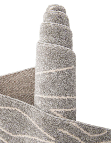 Gray 2' x 3' 1 Fez Rectangle Area Rug Geometric 100% Polypropylene Easy Clean Stain Resistant Carpet for Living, Dining, Office, Dorms for Sale at Rug Engine