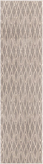 Gray 2' 7 x 10' Fez Runner Area Rug Geometric 100% Polypropylene Easy Clean Stain Resistant Carpet for Living, Dining, Office, Dorms for Sale at Rug Engine