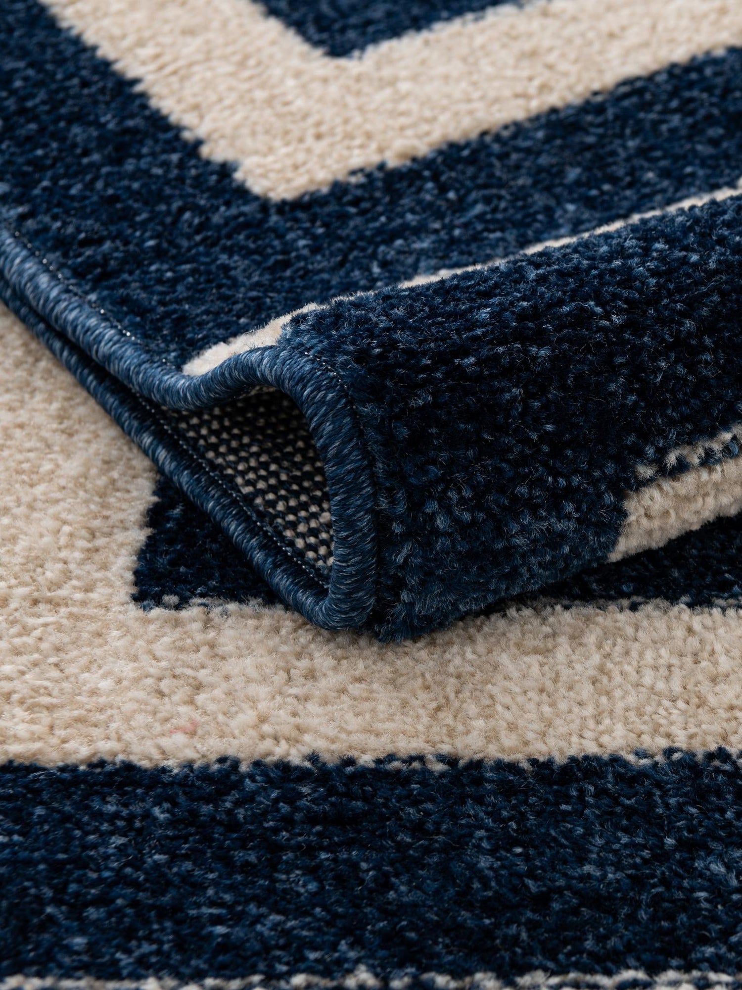 Navy Blue 7' 1 x 10' Athens Rectangle Area Rug 100% Polypropylene With Cotton Backing Easy Clean Indoor Living Dining Room Bedroom Office Carpet for Sale at Rug Engine