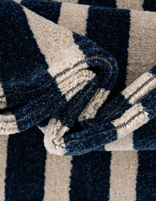 Navy Blue 9' x 12' Athens Rectangle Area Rug 100% Polypropylene With Cotton Backing Easy Clean Indoor Living Dining Room Bedroom Office Carpet for Sale at Rug Engine