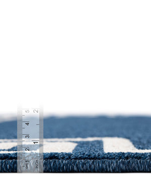 Navy Blue 3' 1 x 5' 3 Athens Rectangle Area Rug 100% Polypropylene With Cotton Backing Easy Clean Indoor Living Dining Room Bedroom Office Carpet for Sale at Rug Engine