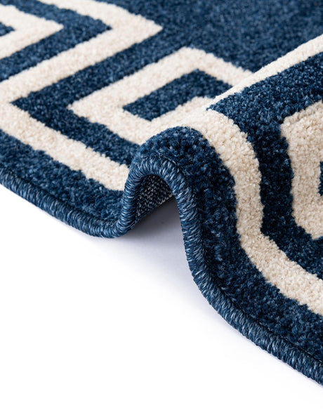 Navy Blue 9' x 12' Athens Rectangle Area Rug 100% Polypropylene With Cotton Backing Easy Clean Indoor Living Dining Room Bedroom Office Carpet for Sale at Rug Engine
