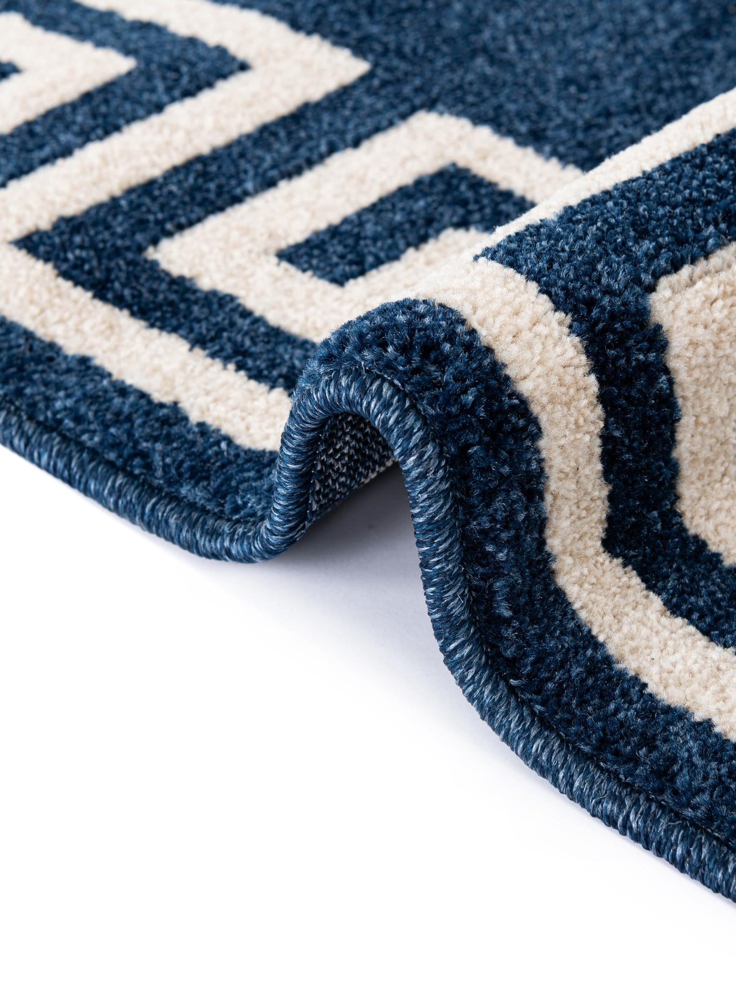 Navy Blue 6' 1 x 9' Athens Rectangle Area Rug 100% Polypropylene With Cotton Backing Easy Clean Indoor Living Dining Room Bedroom Office Carpet for Sale at Rug Engine