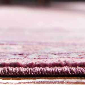 Pink 9' x 12' 2 Austin Rectangle Area Rug 100% Polyester Durable Cotton Backing Living Dining Room Bedroom Office Vintage Decor Carpet for Sale at Rug Engine