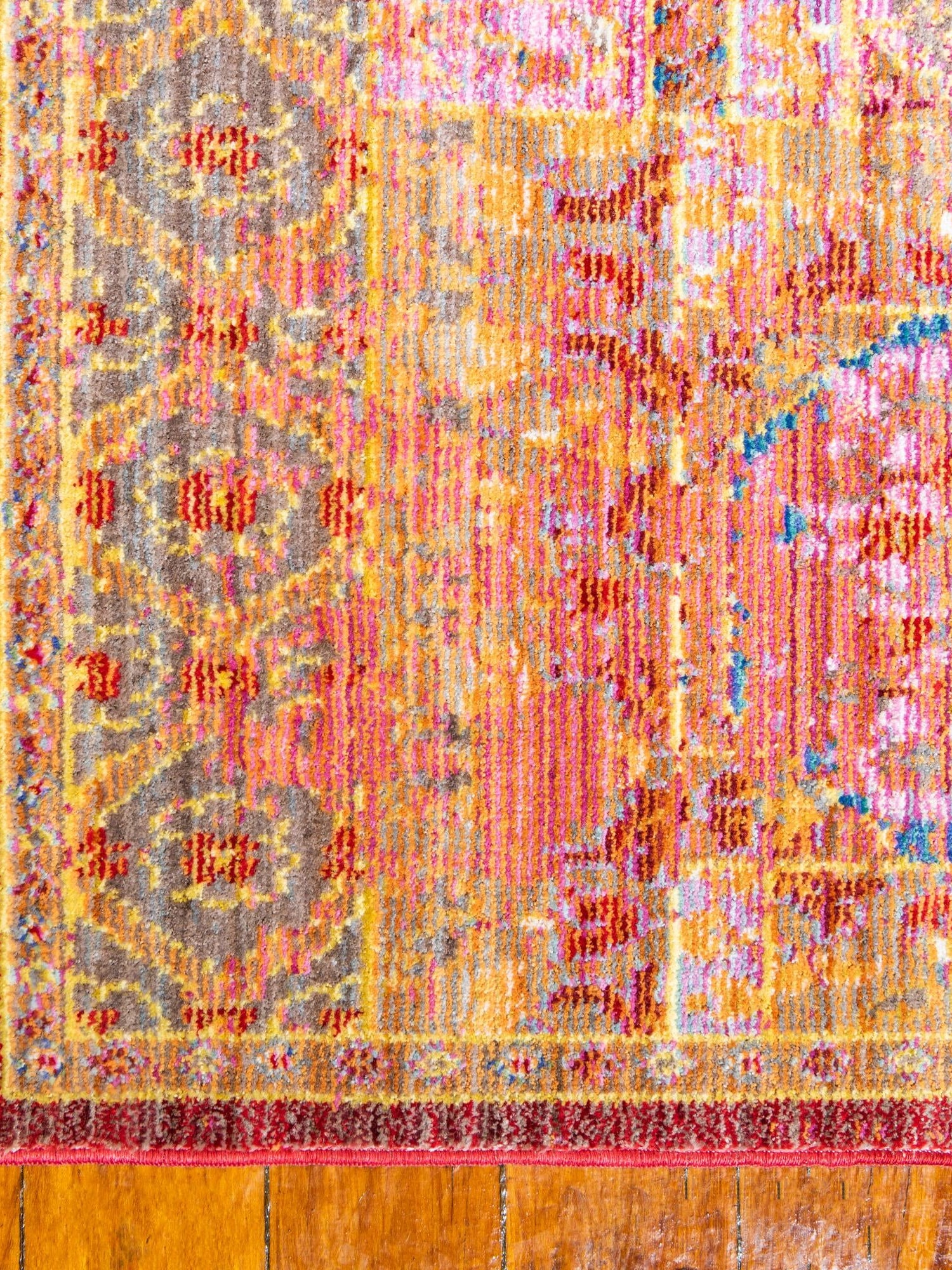 Peach 10' x 13' 1 Austin Rectangle Area Rug 100% Polyester Durable Cotton Backing Living Dining Room Bedroom Office Vintage Decor Carpet for Sale at Rug Engine