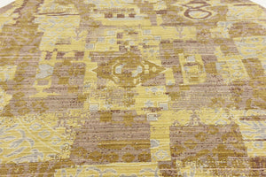 Light Brown 6' x 6' Austin Round Area Rug 100% Polyester Durable Cotton Backing Living Dining Room Bedroom Office Vintage Decor Carpet for Sale at Rug Engine
