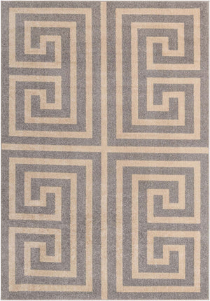 Gray 7' 1 x 10' Athens Rectangle Area Rug 100% Polypropylene With Cotton Backing Easy Clean Indoor Living Dining Room Bedroom Office Carpet for Sale at Rug Engine