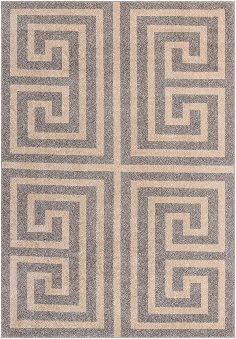 Gray 7' 1 x 10' Athens Rectangle Area Rug 100% Polypropylene With Cotton Backing Easy Clean Indoor Living Dining Room Bedroom Office Carpet for Sale at Rug Engine