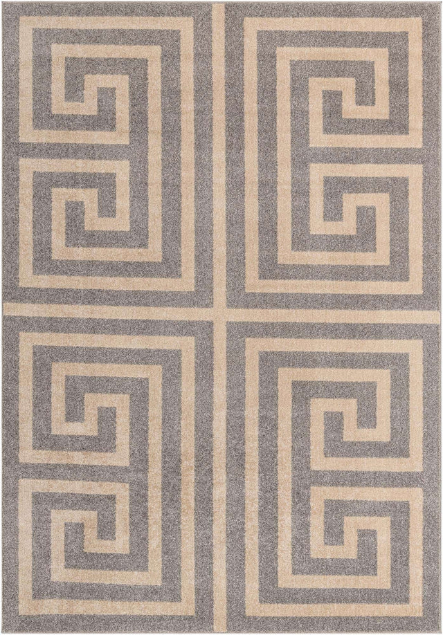 Gray 7' 1 x 10' Athens Rectangle Area Rug 100% Polypropylene With Cotton Backing Easy Clean Indoor Living Dining Room Bedroom Office Carpet for Sale at Rug Engine