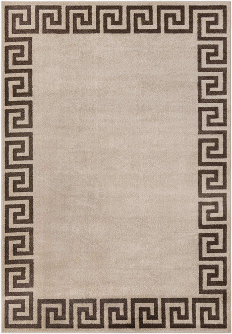 Beige and Brown 7' 1 x 10' Athens Rectangle Area Rug 100% Polypropylene With Cotton Backing Easy Clean Indoor Living Dining Room Bedroom Office Carpet for Sale at Rug Engine